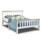 Pearl Bed & Mattress Package with 34cm Black Mattress - White Double