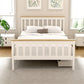 Breeze Bed Frame Wooden Platform with 2 Storage Drawers - White Double