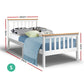 Pearl Bed & Mattress Package - White Single