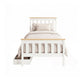 Breeze Bed Frame Wooden Platform with 2 Storage Drawers - White Single