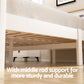 Breeze Bed Frame Wooden Platform with 2 Storage Drawers - White Single