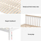 Breeze Bed Frame Wooden Platform with 2 Storage Drawers - White Single