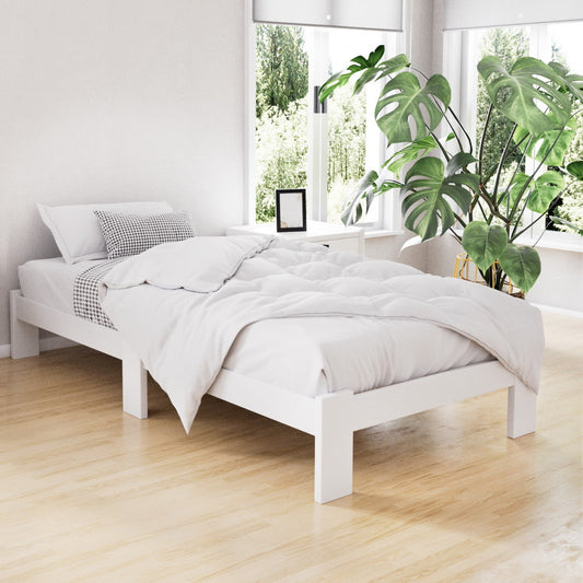 Marble Bed & Mattress Package - White Single
