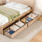 Ornel Set of 2 Under Bed Storage with Wheels Rolling Wooden Drawers Single & Double