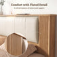 Kinsale Bed Frame with 2 Drawers PU Leather Headboard & Charging Station - Oak King Single