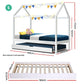 Topaz Bed & Mattress Package with 31cm Mattress with Trundle Bed - White Single