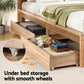 Annie Bed Frame with 2 Drawers - Natural Double