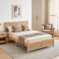 Annie Bed Frame Wooden Acacia No Drawers - Wood King Single