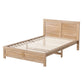 Annie Bed Frame Wooden Acacia No Drawers - Wood King Single