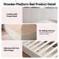 Lausanne Bed Frame with Storage, 4 Drawers, USB and Night Light - White King Single