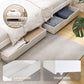Serenia Bed Frame Wooden Platform with 2 Storage Drawers - White King Single