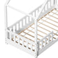 Mila Bed Frame Wooden Kids House - White Single