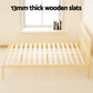 Ella Bed Frame Rattan Wooden - Natural Double