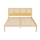 Ella Bed Frame Rattan Wooden - Natural Queen