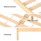 Ella Bed Frame Rattan Wooden - Natural Queen
