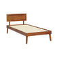 Zoisite Bed & Mattress Package with 32cm Mattress - Walnut Single