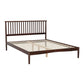 Fiji Bed Frame Wooden Base Platform - Walnut Queen