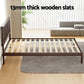 Fiji Bed Frame Wooden Base Platform - Walnut Queen