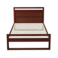 Ellie Bed Frame Wooden - Walnut King Single