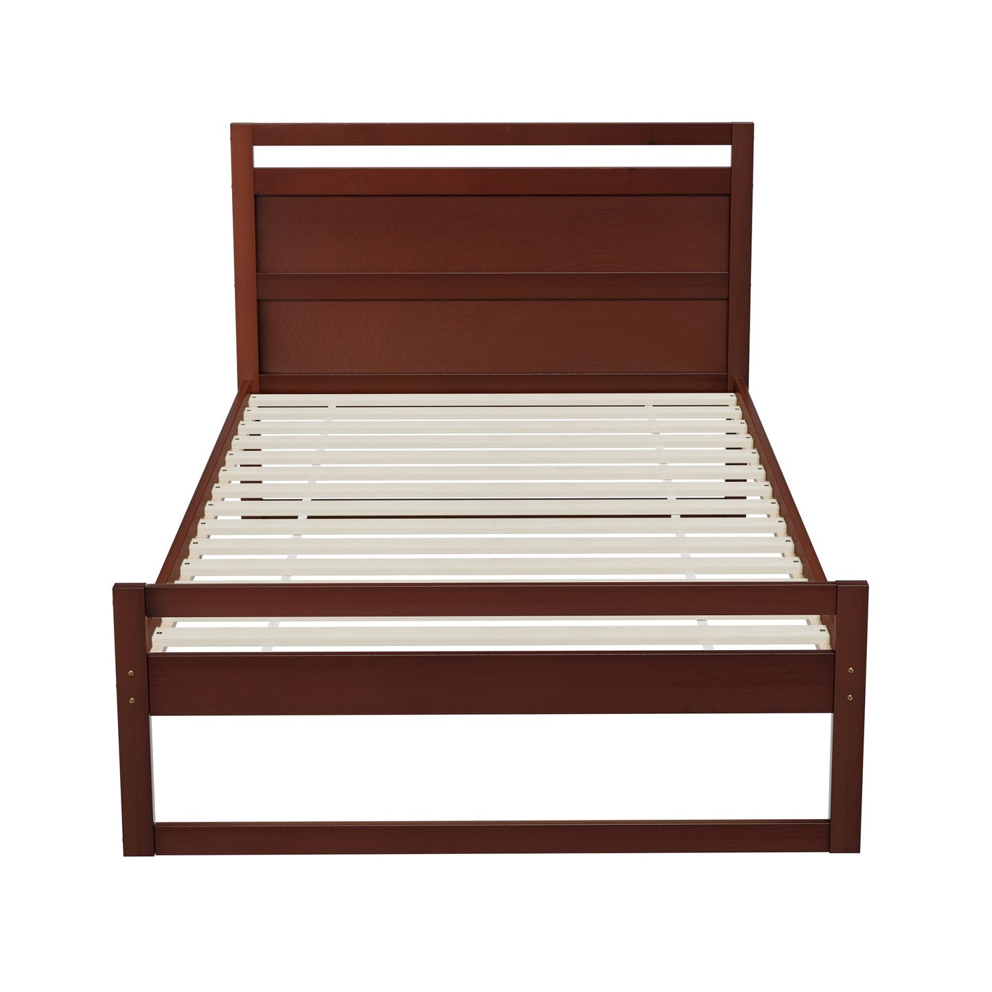Ellie Bed Frame Wooden - Walnut King Single
