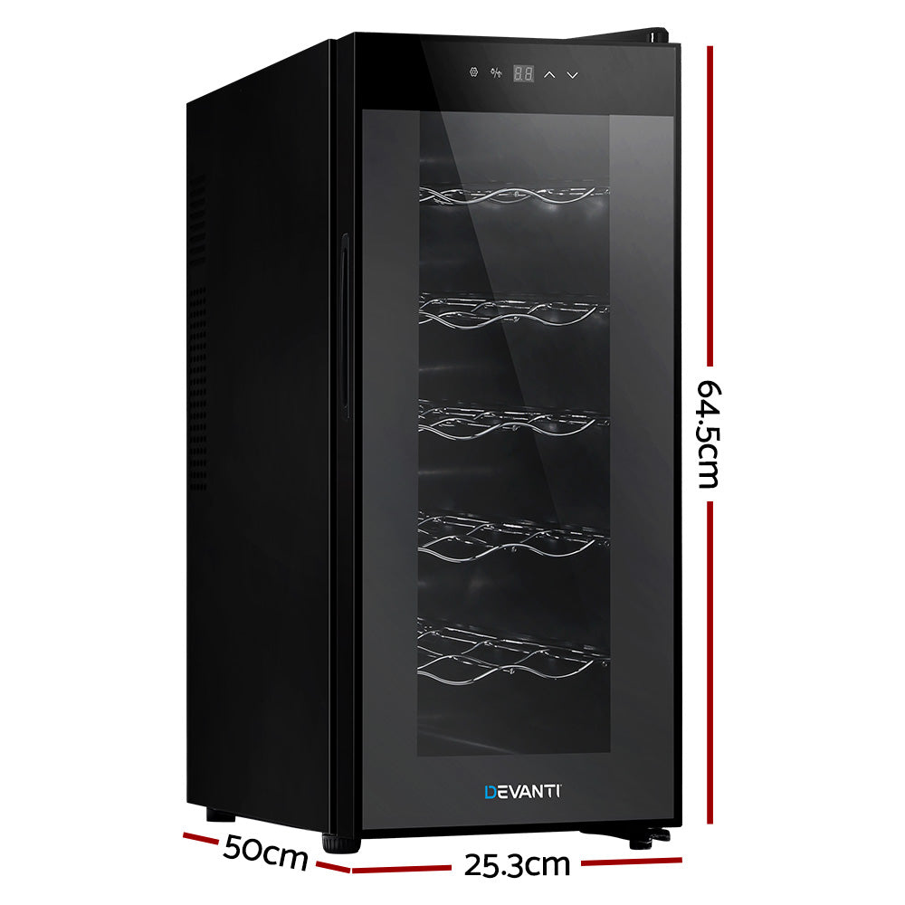 Wine Cooler 12 Bottle Thermoelectric Fridge Storage Chiller