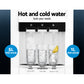 22L Bench Top Water Cooler Dispenser Purifier Hot Cold Three Tap with 2 Replacement Filters