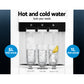 22L Bench Top Water Cooler Dispenser Filter Purifier Hot Cold Room Temperature Three Taps