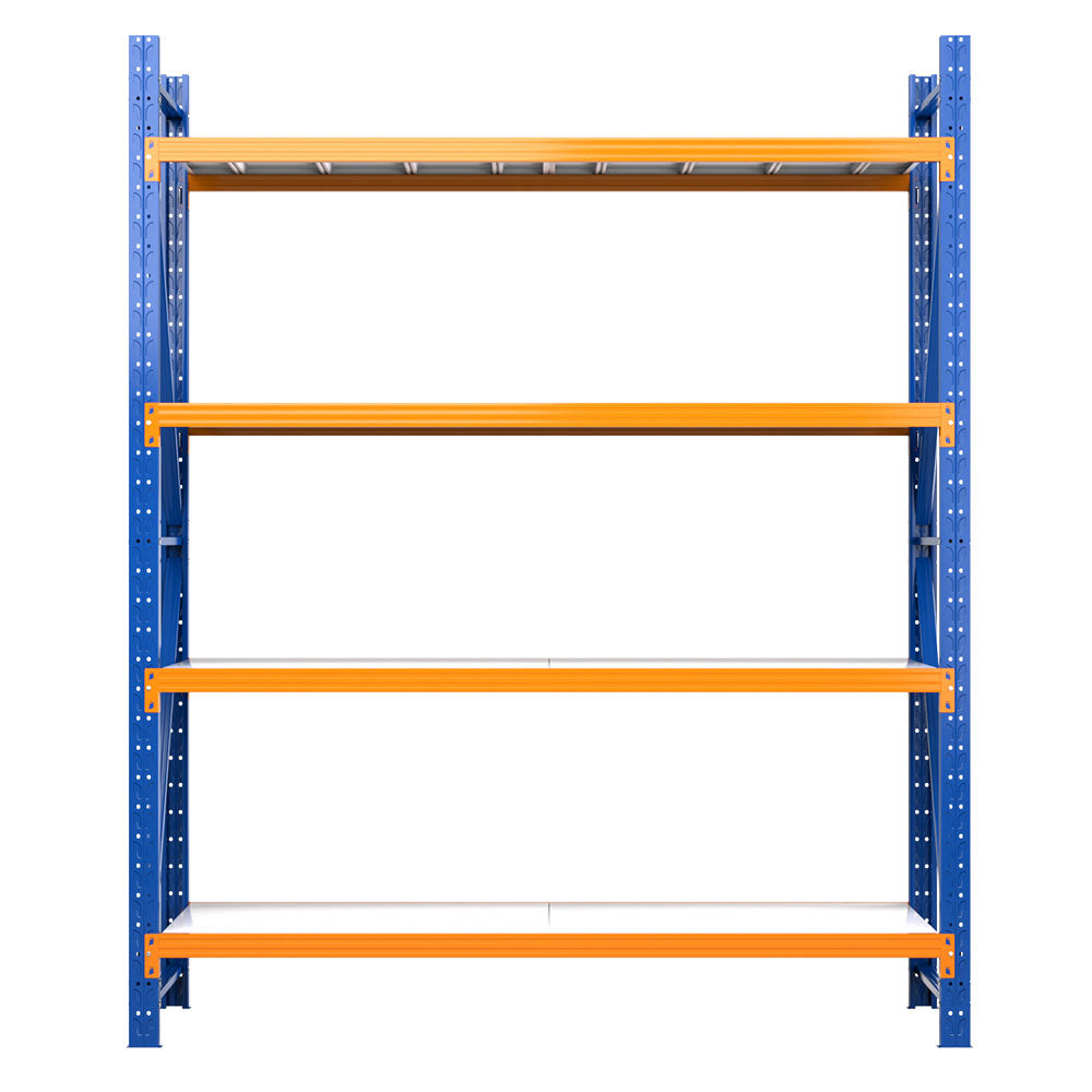 2.4Mx2M Garage Shelving Warehouse Rack Pallet Racking Storage Shelf - Blue