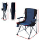 Camping Chair Folding Outdoor Portable Seat Lightweight Beach Picnic Fishing Capacity 120KG Navy Blue