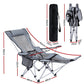 Camping Chair Adjustable Reclining Portable Outdoor Folding Chair Grey