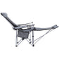 Camping Chair Adjustable Reclining Portable Outdoor Folding Chair Grey