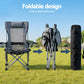 Camping Chair Adjustable Reclining Portable Outdoor Folding Chair Grey