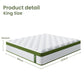 Aster 34cm Latex Hybrid 5-Zone Pocket Spring Mattress - King