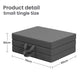 Virelai 10cm Small Single BedStory 3-Fold Mattress Folding Foam Bed Washable Cover, 180x70cm - Single