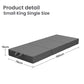 Zephyra  15cm Small 3-Fold Mattress Folding Foam Bed Washable Cover, 190x80cm - King Single