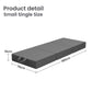 Zephyra 15cm Small Single BedStory 3-Fold Mattress Folding Foam Bed Washable Cover, 180x70cm - Single