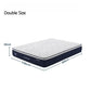 Malachia Bed & Mattress Package with 30cm Mattress Metal Bed Frame - Black Double