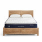 Yowah Bed & Mattress Package with 30cm Mattress Latex Mattress Medium Firm - Pine Double