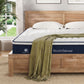 Yowah Bed & Mattress Package with 30cm Mattress Latex Mattress Medium Firm - Pine Double