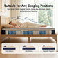 Yowah Bed & Mattress Package with 30cm Mattress Latex Mattress Medium Firm - Pine Queen