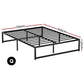 Malachia Bed & Mattress Package with 30cm Mattress Metal Bed Frame - Black Queen