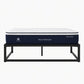Malachia Bed & Mattress Package with 30cm Mattress Metal Bed Frame - Black Queen