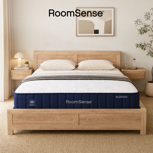 Yowah Bed & Mattress Package with 26cm Firm Mattress - Natural Queen