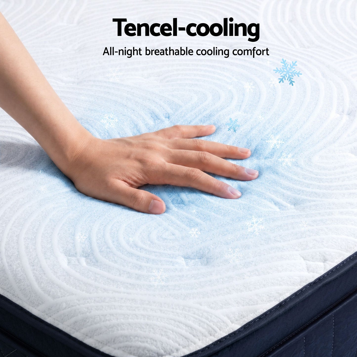 Hazel 34cm Thick Medium Firm Hybrid Mattress with Tencel Cooling Pocket Spring - Double