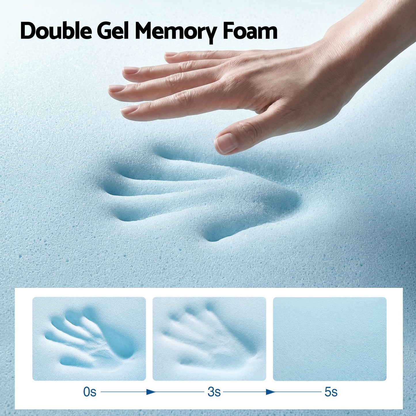 Hazel 34cm Thick Medium Firm Hybrid Mattress with Tencel Cooling Pocket Spring - Queen
