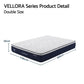 Alessia 30cm Medium Firm Hybrid Mattress with Latex Lumbar Support - Double