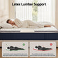 Alessia 30cm Medium Firm Hybrid Mattress with Latex Lumbar Support - Double