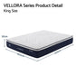 Alessia 30cm Medium Firm Hybrid Mattress with Latex Lumbar Support - King