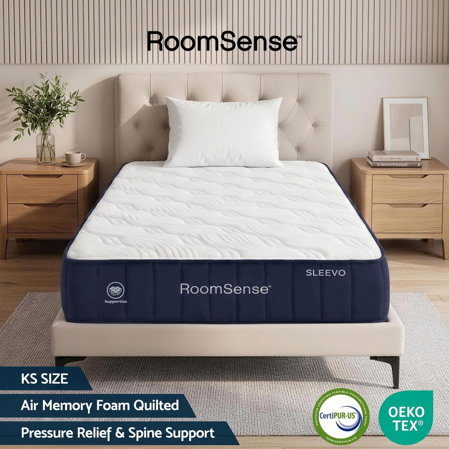Corinne 26cm Orthopedic Firm Mattress for Back Pain Relief - King Single