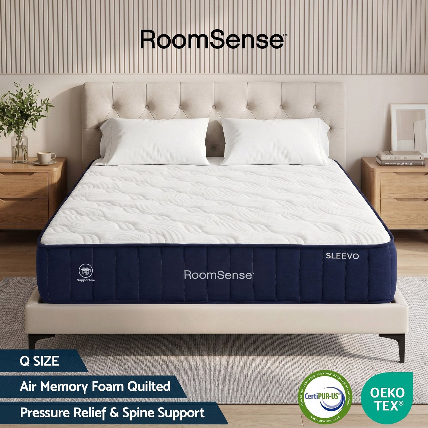 Corinne 26cm Orthopedic Firm Mattress for Back Pain Relief - Queen